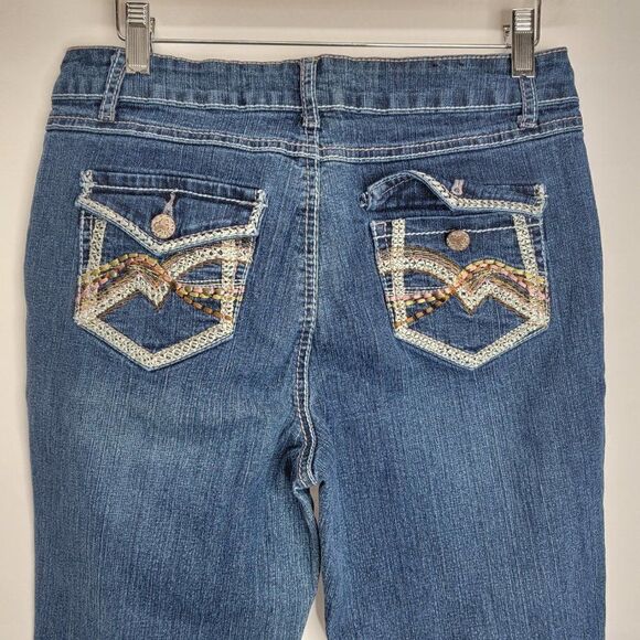 𝅺ROZ & Ali Denim Blue Size 10 jeans - Picture 2 of 14